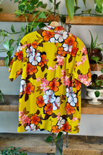 Royal Hawaiian Mustard Button Up