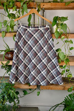 Dark Academia Plaid Skirt