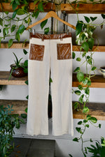 70s Slubbed Cotton Trousers