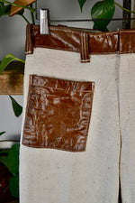 70s Slubbed Cotton Trousers