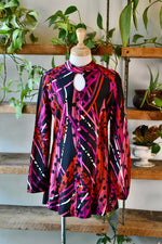 Vintage Abstract Mini Dress/Tunic Top