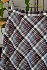Dark Academia Plaid Skirt