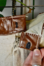 70s Slubbed Cotton Trousers