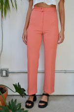 Orange Grid Trousers