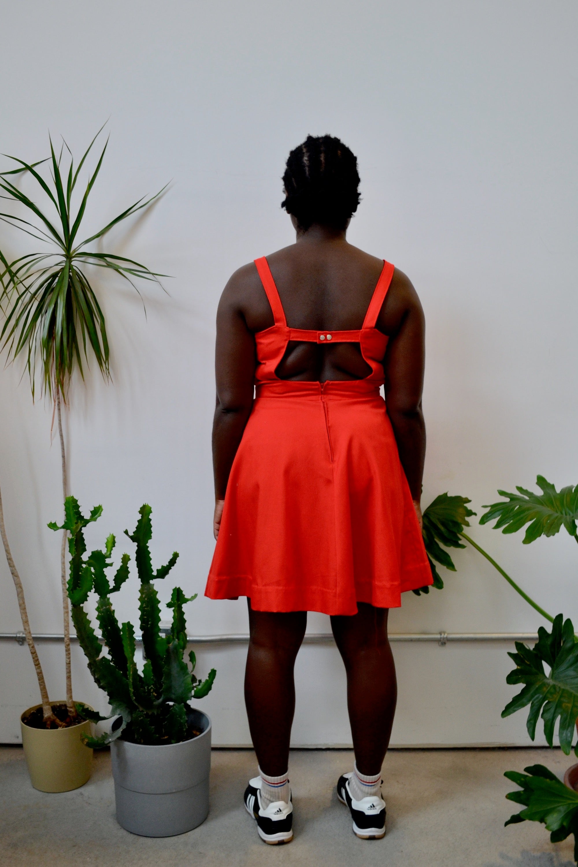 Poppy Red Backless Dress