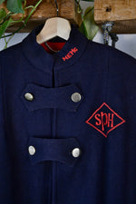 Navy Blue Wool Nurses Cape Coat
