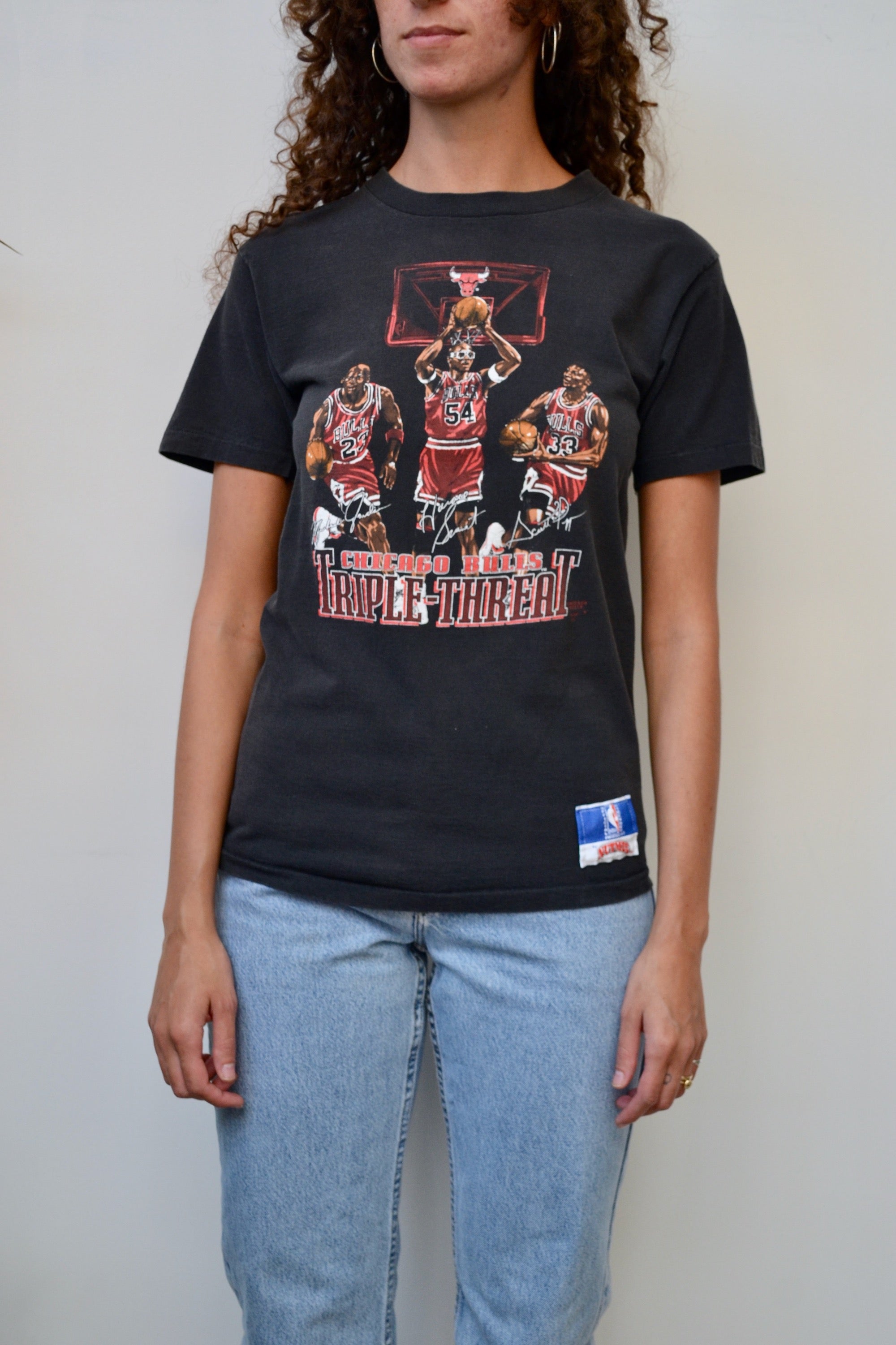 Triple Threat Bulls Tee – Community Thrift and Vintage