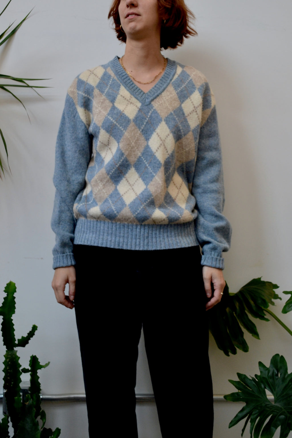 Preppy Argyle Sweater