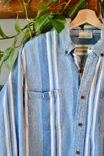 90s Striped Button Up