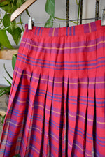 Fifties Pink & Purple Reversible Plaid Skirt