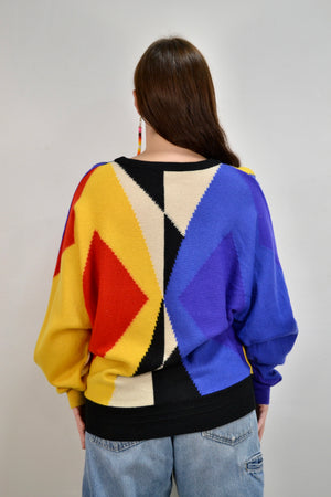 Eighties Versace Argyle Sweater