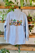 Rootin' Tootin' Hickory Stripe Looney Tunes Button Up