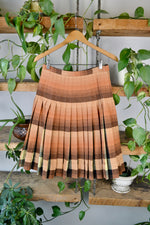 Halloween-y Plaid Pleated Reversible Skirt