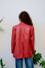 Nineties Red Leather Jacket