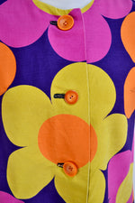60's Mod Big Ol' Floral Dress