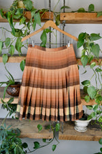 Halloween-y Plaid Pleated Reversible Skirt