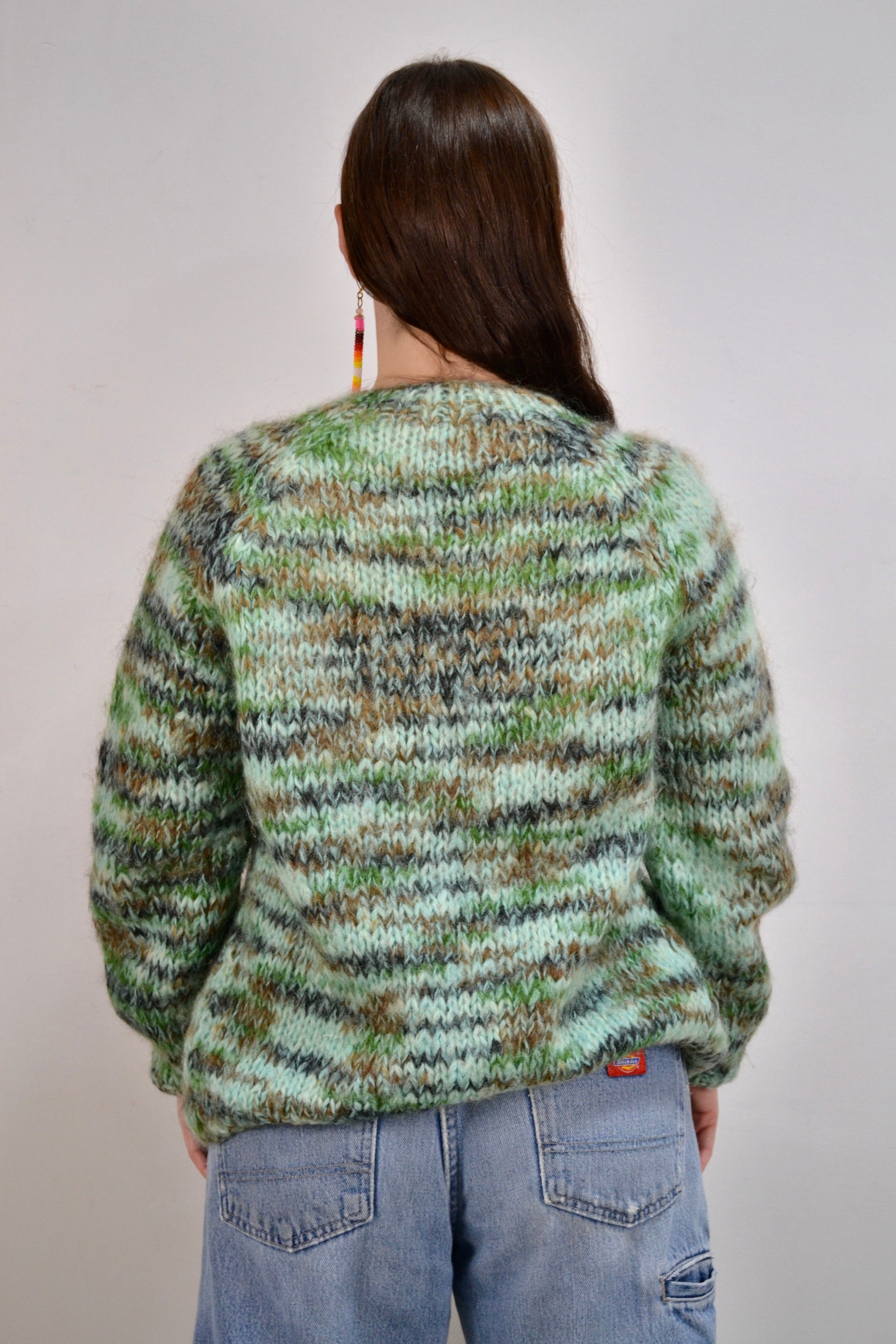 Handknit Mohair Cardi