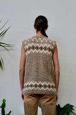 Fair Isle Icelandic Wool Sweater Vest