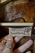 Adorable Brown Plaid Mohair Cape Coat