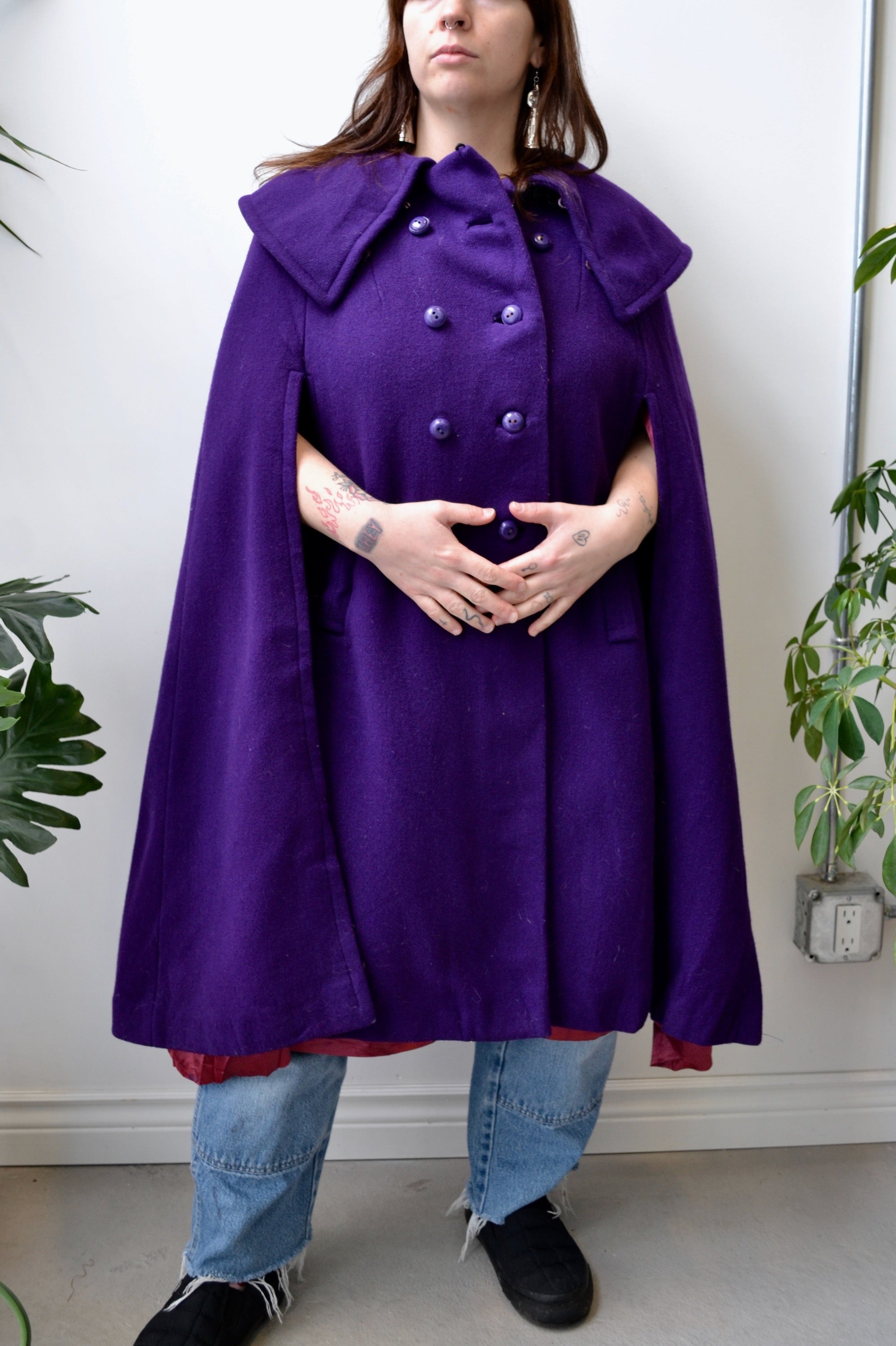 Royal Purple Cape Coat