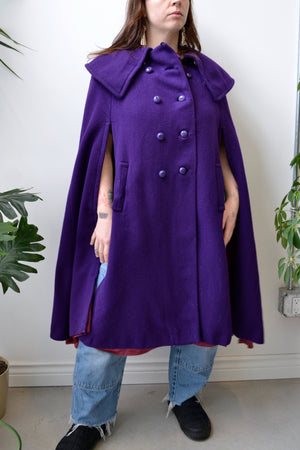 Royal Purple Cape Coat