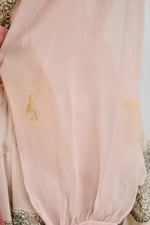 Stunning Twenties Peachy Sheer Tiered Sailor Dress