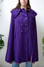 Royal Purple Cape Coat