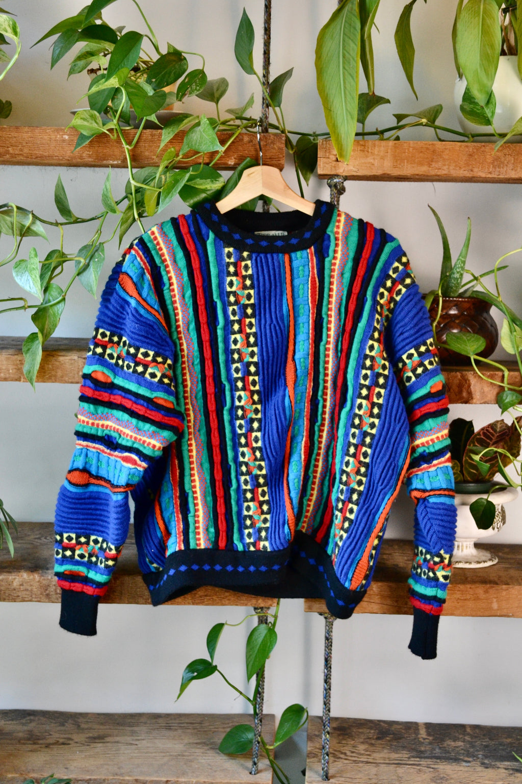 Wacky 3D Knit Merino Sweater