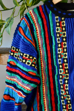 Wacky 3D Knit Merino Sweater