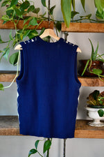 Vintage Argyle Navy Sweater Vest