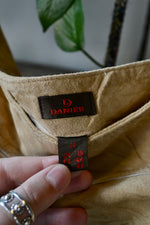 Danier Tan Suede Midi Skirt