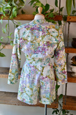 80s Lilac Matching Bolero and Short Set