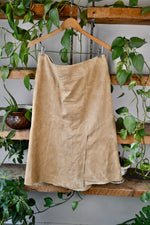 Danier Tan Suede Midi Skirt