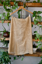 Danier Tan Suede Midi Skirt