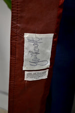 Rust Leather Trench