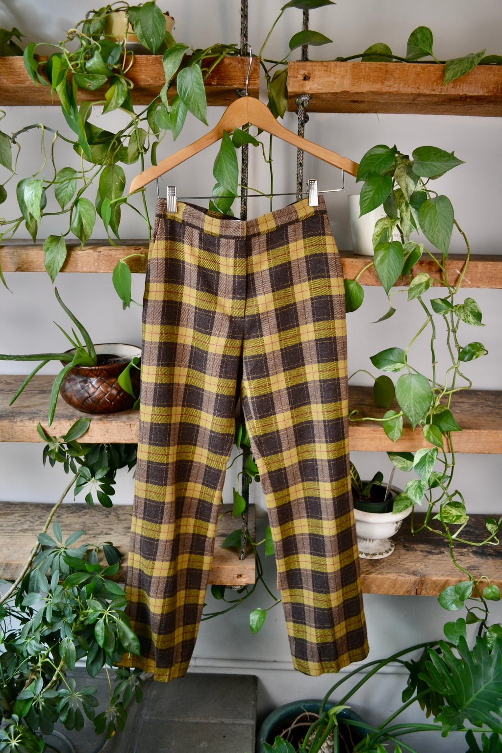 Vintage Holt Renfrew Plaid Trousers