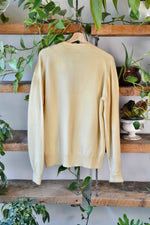 Vintage Butter Yellow Ballantyne Cashmere Cardigan