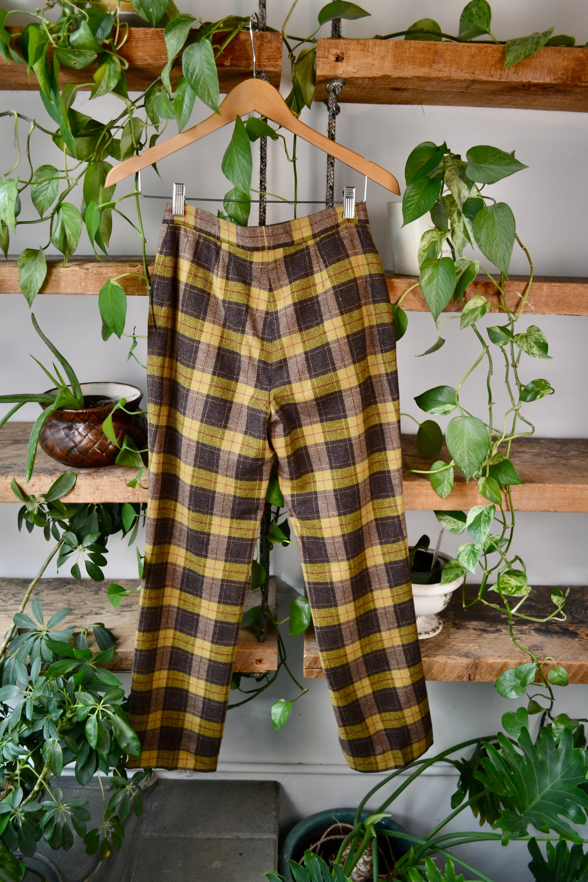 Vintage Holt Renfrew Plaid Trousers