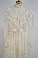 Vintage "Candi Jones" Tiered Lace Prairie Dress