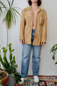 Seventies Suede Button Up Shirt