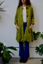 Green Apple Cable Knit Coat