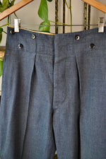 Steel Blue Wool Military/Uniform Trousers