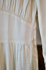 30s/40s Cream Satin Bridal Gown
