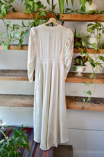 30s/40s Cream Satin Bridal Gown