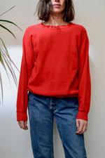 Red Raglan Crewneck