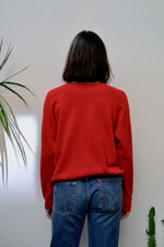 Red Raglan Crewneck