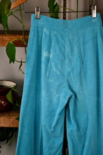 70 High Rise Ultra Wide Leg Aqua Cords