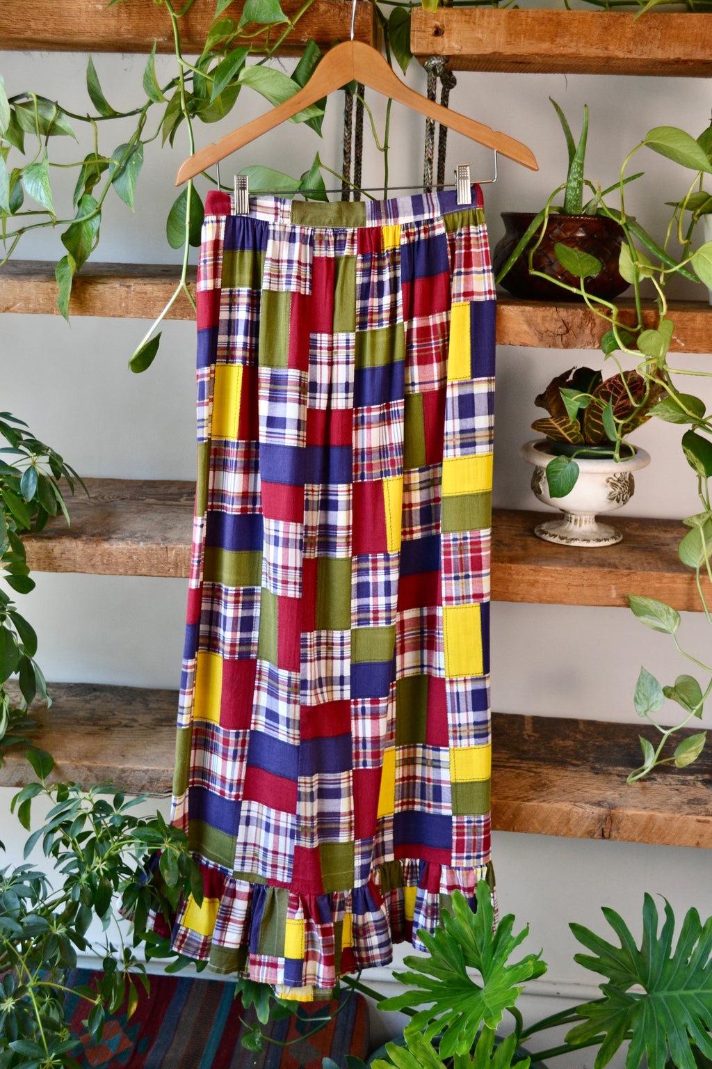 40s/50s Scarecrow Chic Ruffle Skirt