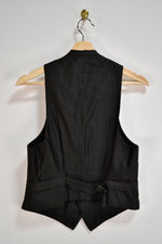 Antique 1910s/1920s Waistcoat Black Vest
