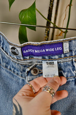 Silver Tab Baggy Mega Wide Leg Blue Jeans